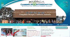 Desktop Screenshot of gungahlinmosque.org.au