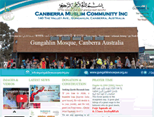 Tablet Screenshot of gungahlinmosque.org.au